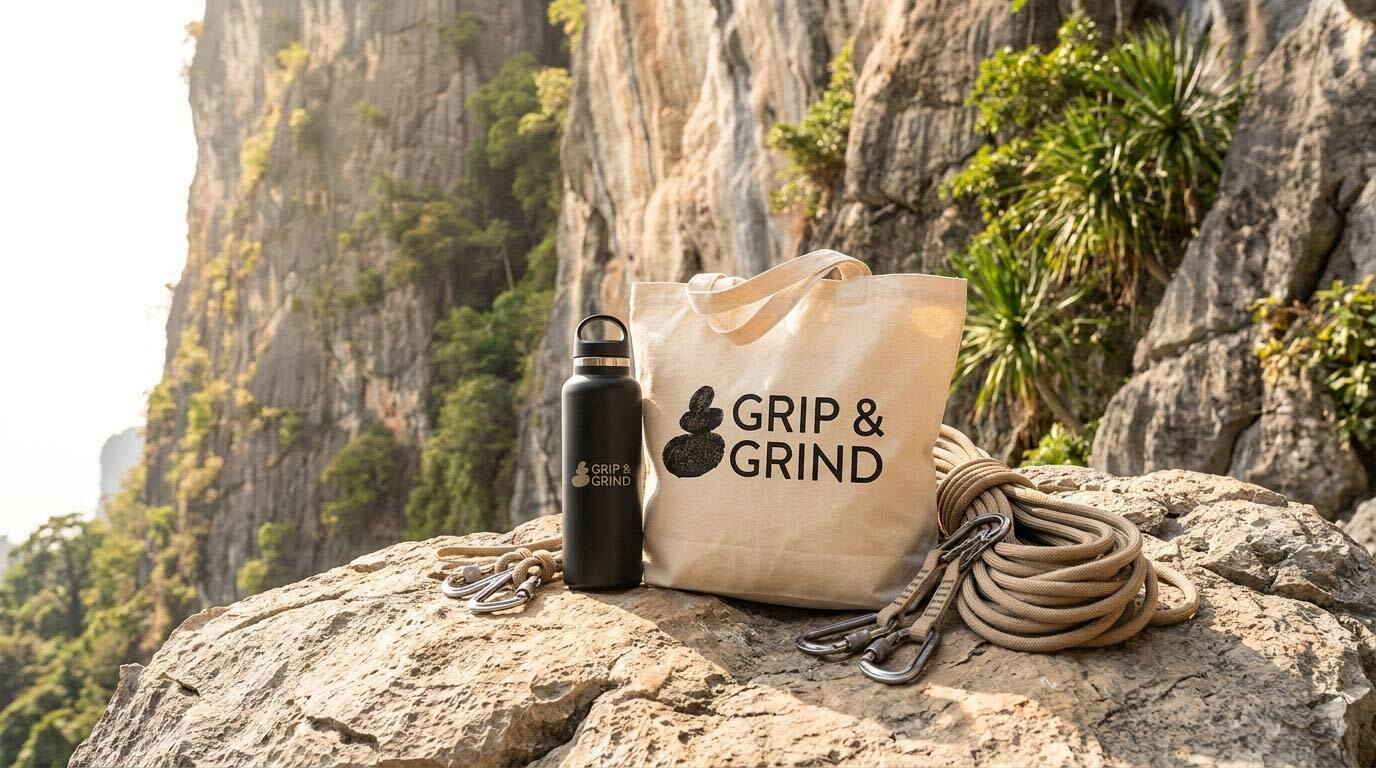 Climbing Café Brand Thailand | Grip & Grind